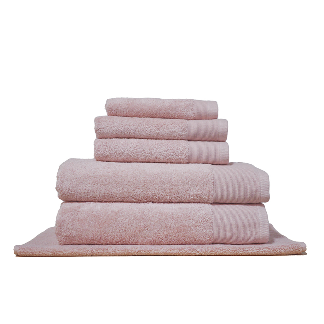 Seneca - Vida Pure Organic Cotton Towels - Face Cloths, Hand Towels, Bath Mats, Bath Towels, Bath Sheets - Soft Pink image 0